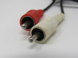 Standard Stereo Audio Connector Cable RCA x2 Length 40 Inches Male -- Used