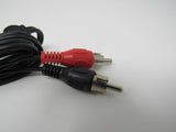 Standard Stereo Audio Connector Cable RCA x2 Length 33 Inches Male -- New