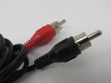 Standard Stereo Audio Connector Cable RCA x2 Length 33 Inches Male -- New