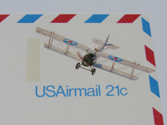 USPS Scott UXC17 Vintage 21c US Air Mail Curtiss Jenny Biplane VF (Very Fine) -- New