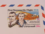 USPS Scott UXC19 Vintage 28c US Air Mail First Trans-Pacific Flight Postal Card -- New