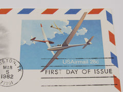 USPS Scott UXC20 Vintage 28c US Air Mail Soaring Gliders First Day of Issue -- New