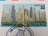 USPS Scott UXC23 Vintage 33c Ameripex 86 Chicago Mint Never Hinged/MNH -- New