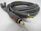 Standard Audio Connector Cable RCA x2 Length 6ft Male -- New