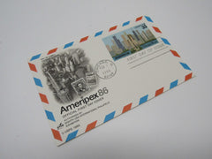 USPS Scott UXC23 Vintage 33c Ameripex 86 Chicago First Day Of Issue -- New