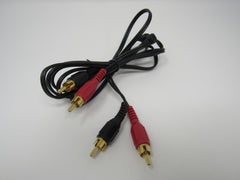 Standard Stereo Audio Connector Cable RCA x2 Length 6ft Male -- New