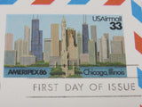 USPS Scott UXC23 Vintage 33c Ameripex 86 Chicago First Day Of Issue -- New