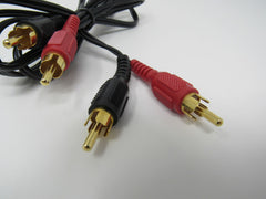 Standard Stereo Audio Connector Cable RCA x2 Length 6ft Male -- New