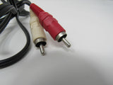 Standard Audio Connector Cable RCA x2 Length 3ft Male -- Used