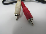 Standard Audio Connector Cable RCA x2 Length 3ft Male -- Used