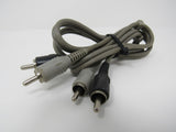 Standard Stereo Audio Connector Cable RCA x2 Length 5ft Male -- Used