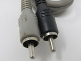 Standard Stereo Audio Connector Cable RCA x2 Length 5ft Male -- Used