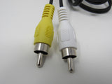 TDK Video Audio Connector Cable RCA x2 Length 4.5ft Jack Tip 3.5mm Male -- New