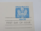 USPS Scott UZ3 Vintage 14c Great Seal Emblem VF (Very Fine) First Day Of Issue -- New