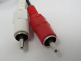 Standard Stereo Audio Connector Cable RCA x2 Length 3ft Male -- New