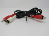 Standard Stereo Audio Connector Cable RCA x2 Length 3ft Male -- New