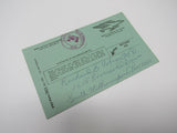 USPS Vintage Official Business Receipt Registered Mail Used F (Fine) Postal Card -- Used