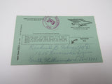 USPS Vintage Official Business Receipt Registered Mail Used F (Fine) Postal Card -- Used