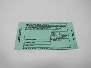郵政ロールチケット　ビンテージ　貴重‼︎ USPS Vintage Official Business Receipt Registered Mail Mint