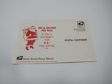 USPS Vintage Postal Customer We'll Deliver For Yule VF (Very Fine) Postal Card -- New