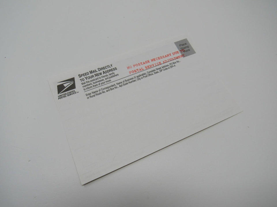 USPS Vintage Speed Mail Change of Address VF (Very Fine) Postal
