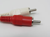Standard Stereo Audio Connector Cable RCA x2 Length 3ft Male -- New