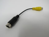 Standard S Video RCA Adaptor Connector Cable Length 4 Inches Male Female -- New