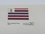 USPS UX317-36 20c USA 4 Flags Sheet Continental Colors F (Fine) Postal Card -- New