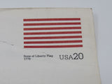 USPS UX317-36 20c USA 4 Flags Sheet Continental Colors F (Fine) Postal Card -- New