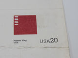 USPS UX317-36 20c USA 4 Flags Sheet Continental Colors F (Fine) Postal Card -- New