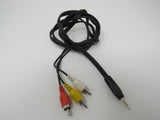 Standard Video Audio Stereo 3.5-mm Jack Adapter Cable Length 55 Inches Male -- New