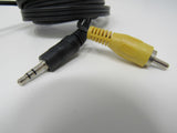 Standard Video Audio Stereo 3.5-mm Jack Connector Cable RCA x3 Length 6ft Male -- Used