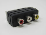 Standard TV Multi Cable Sound Vision Input Adapter Video Female L Mono R Audio -- New