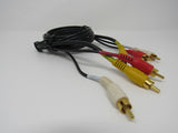 Standard Video Audio Stereo Connector Cable RCA x3 Length 5.5ft Male -- New