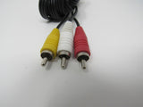 Standard Video Audio Stereo Connector Cable RCA x3 Length 5.5ft Male -- New