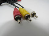 Standard Video Audio Stereo Connector Cable RCA x3 Length 5.5ft Male -- New