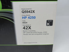 Premium Toner Cartridge Compatible Q5942X 42X Black HP4250 High Yield -- New