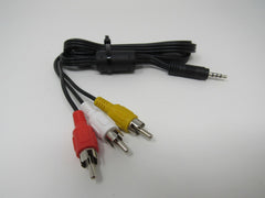 Standard Video Audio Stereo 3.5-mm Jack Adapter Cable RCA x3 Length 6ft Male -- New