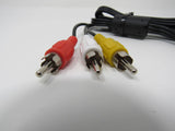 Standard Video Audio Stereo 3.5-mm Jack Adapter Cable RCA x3 Length 6ft Male -- New