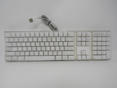 Apple Wired USB Computer Keyboard Clear Base A1048 -- Used