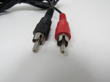 Standard Stereo Audio Connector Cable RCA x2 Length 5.5ft Male -- New