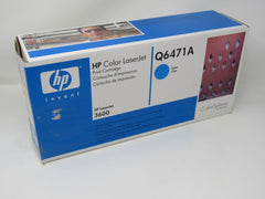 HP Print Cartridge LaserJet 3600 Q6471A Cyan Genuine/OEM -- New