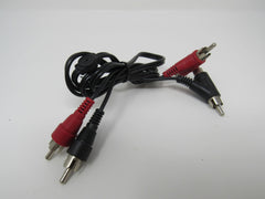 Standard Stereo Audio Splitter Cable RCA x2 Length 30 Inches Male Female -- Used