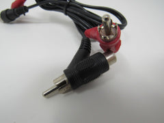 Standard Stereo Audio Splitter Cable RCA x2 Length 30 Inches Male Female -- Used