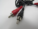 Standard Stereo Audio Splitter Cable RCA x2 Length 30 Inches Male Female -- Used