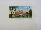 USPS Scott UX262 Vintage 20c St Johns College Mint Never Hinged/MNH Postal Card -- New