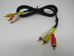 Standard Video Audio Stereo Connector Cable RCA x3 Length 5.5ft Male -- New