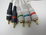 Steren Component Video Audio Stereo Connector Cable RCA x5 Length 6ft 254-606IV -- New