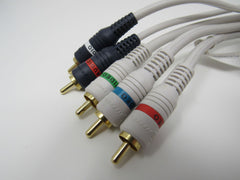 Steren Component Video Audio Stereo Connector Cable RCA x5 Length 6ft 254-606IV -- New
