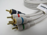 Steren Component Video Audio Stereo Connector Cable RCA x5 Length 6ft 254-606IV -- New